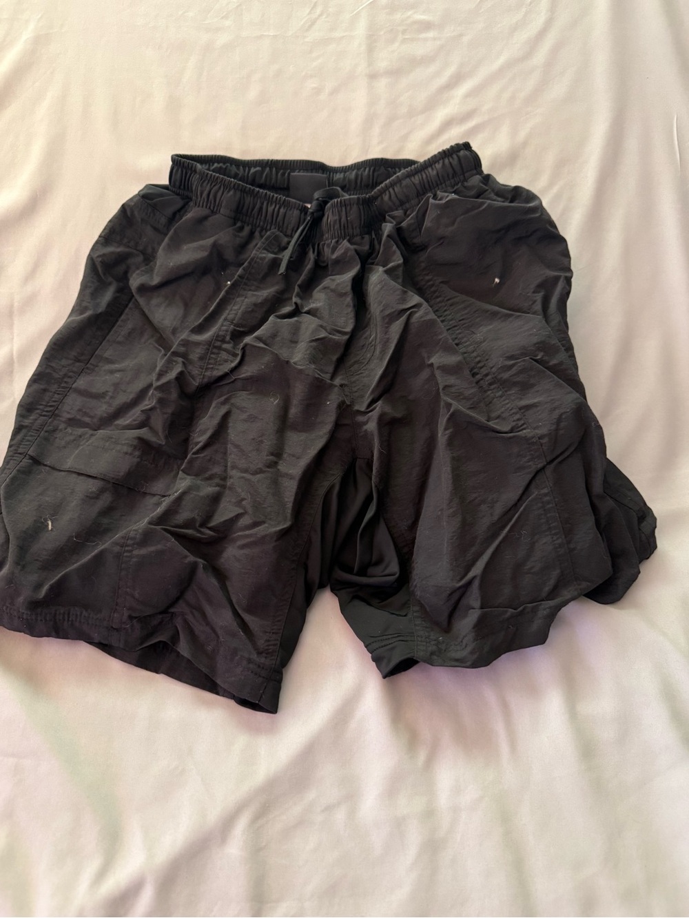 Womens Black Canari Cycling shorts with inside tight shorts. Sz M